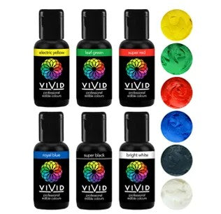 Vivid Gel Colour Primary 6 Pack