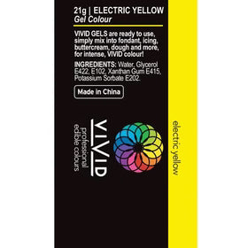 Vivid Gel Colour Electric Yellow 21g