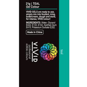 Vivid Gel Colour Teal 21g
