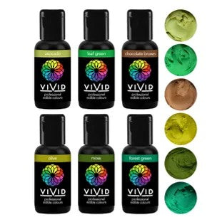 Vivid Gel Colours Earth 6 Pack