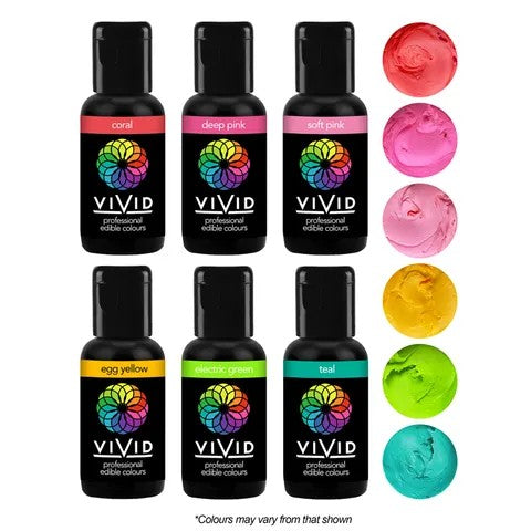 Vivid Gel Colour Tropical 6 Pack
