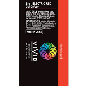Vivid Gel Colour Electric Red 21g